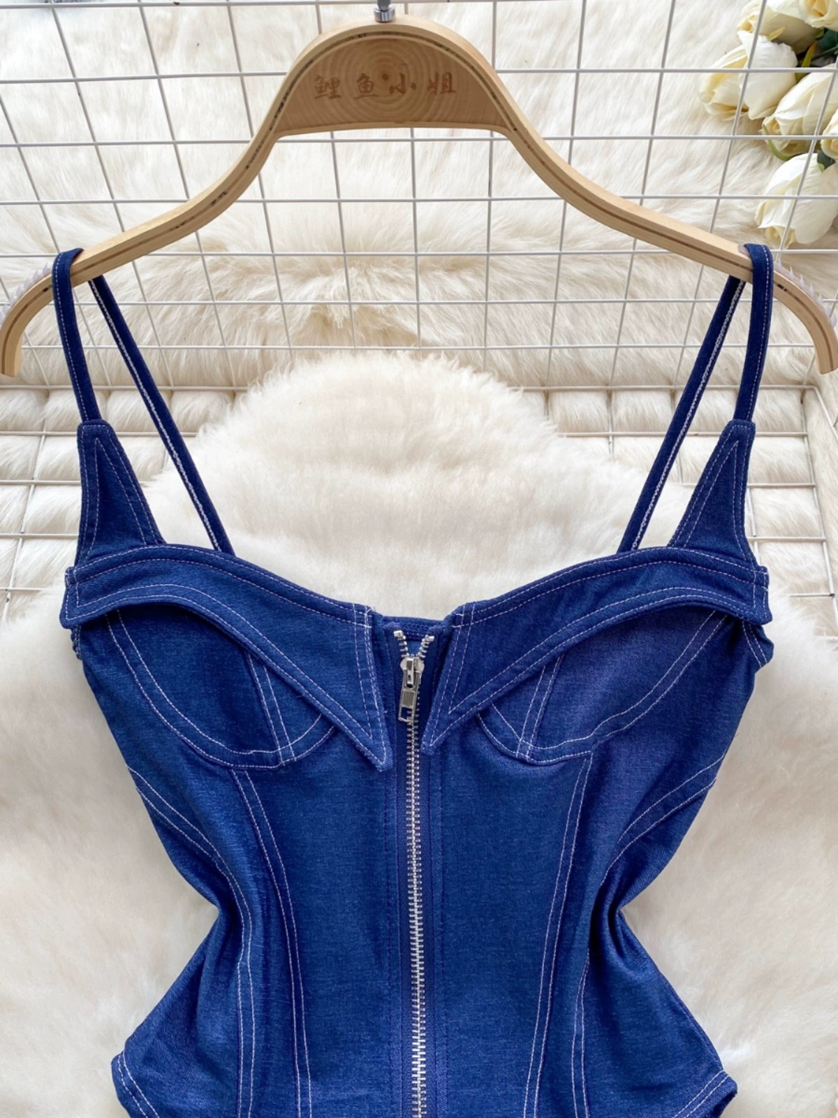 Seasonal growth denim bodysuit BS111 image