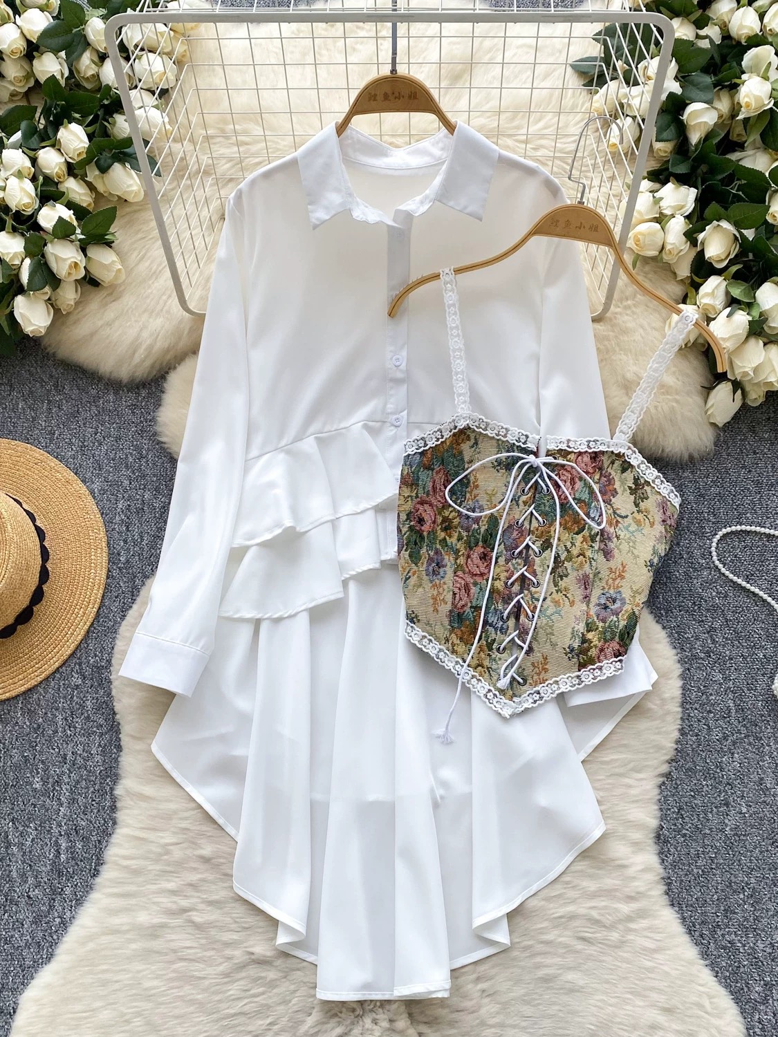 Tulum sunsets shirt dress SD143 image