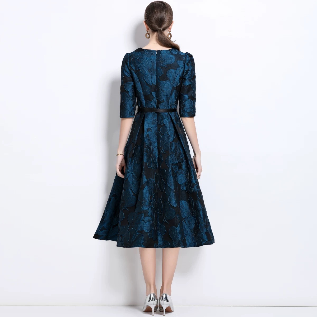 Dreaming in formal jacquard dress & belt FD1251 image