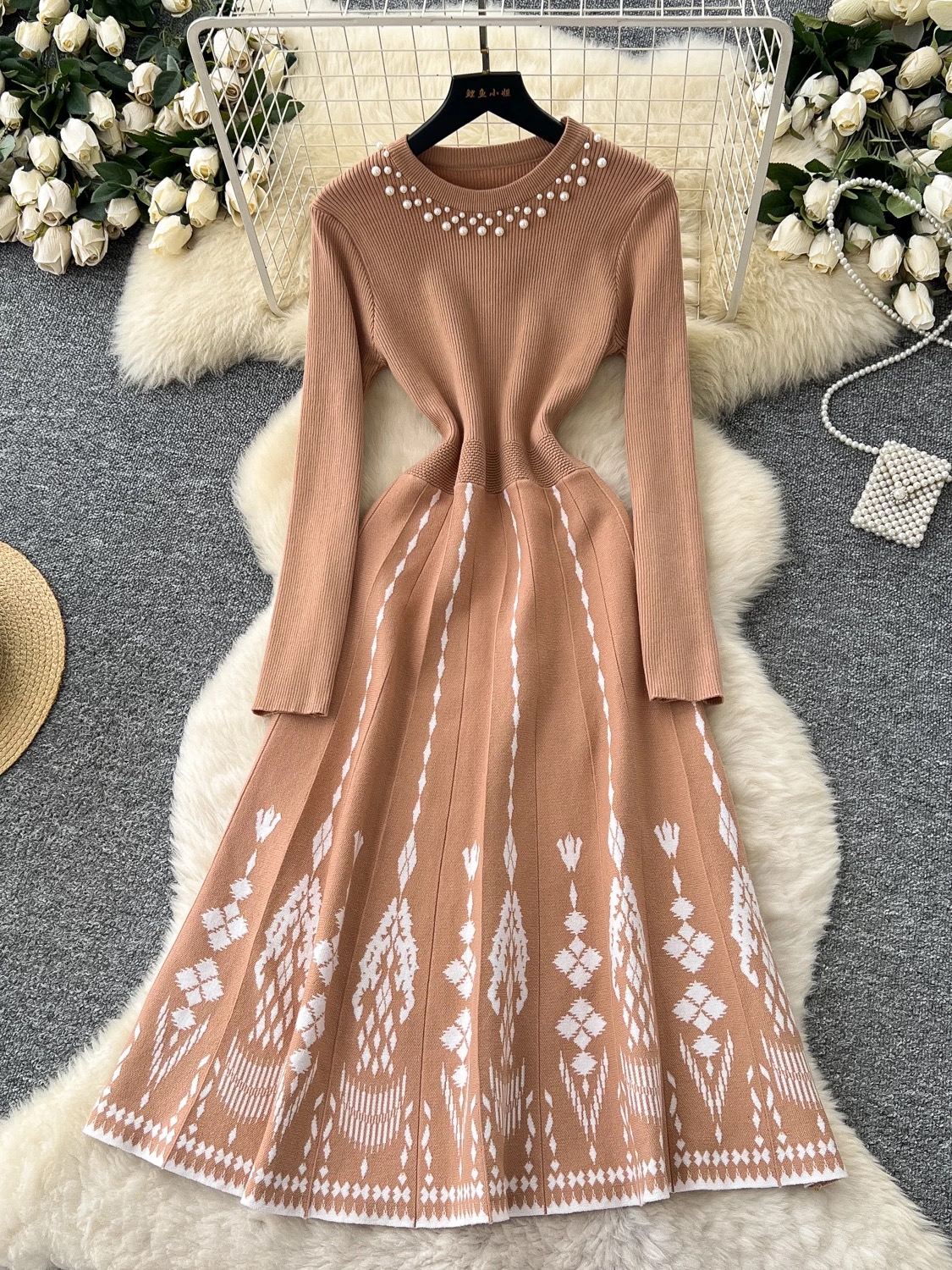Baja babe beaded dress FD563