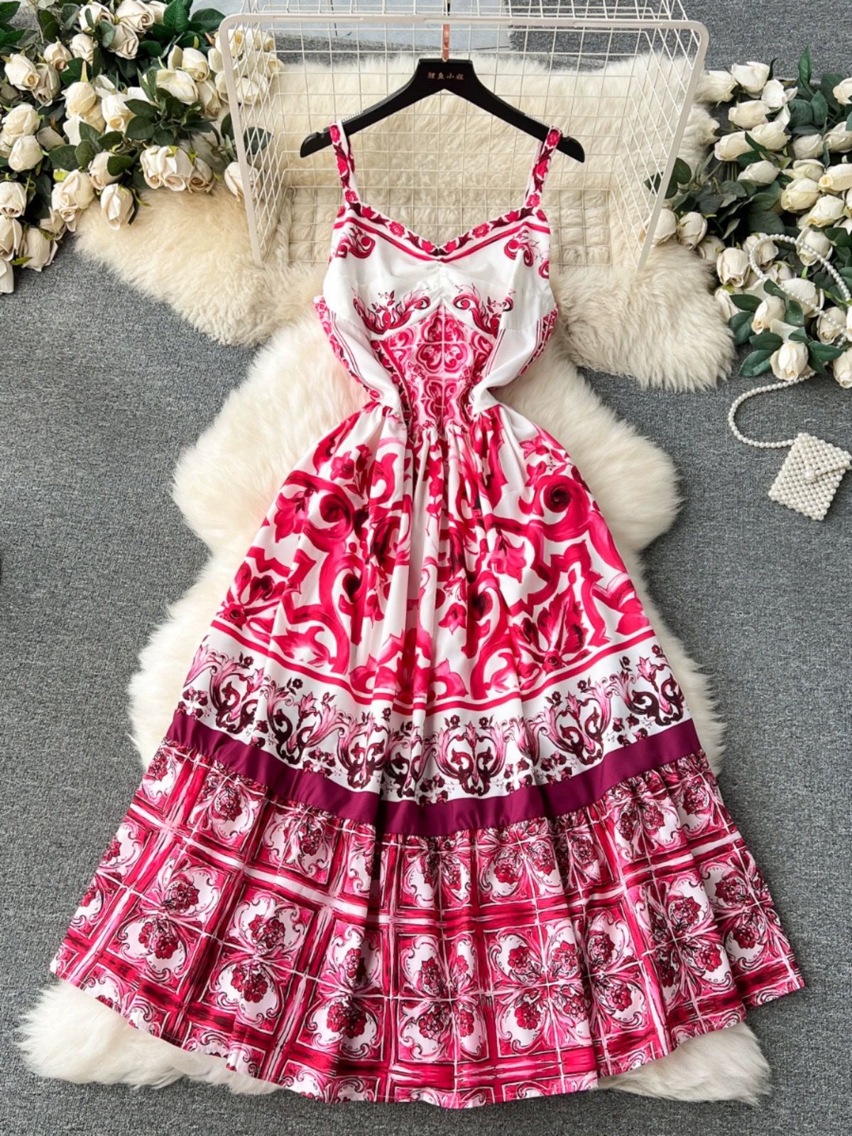 What’s the point print dress CD1051 image