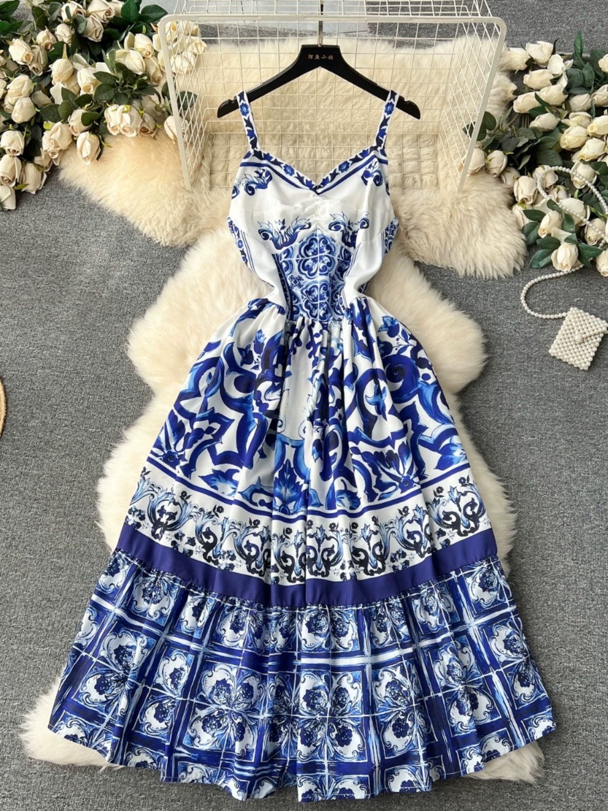 What’s the point print dress CD1051 image