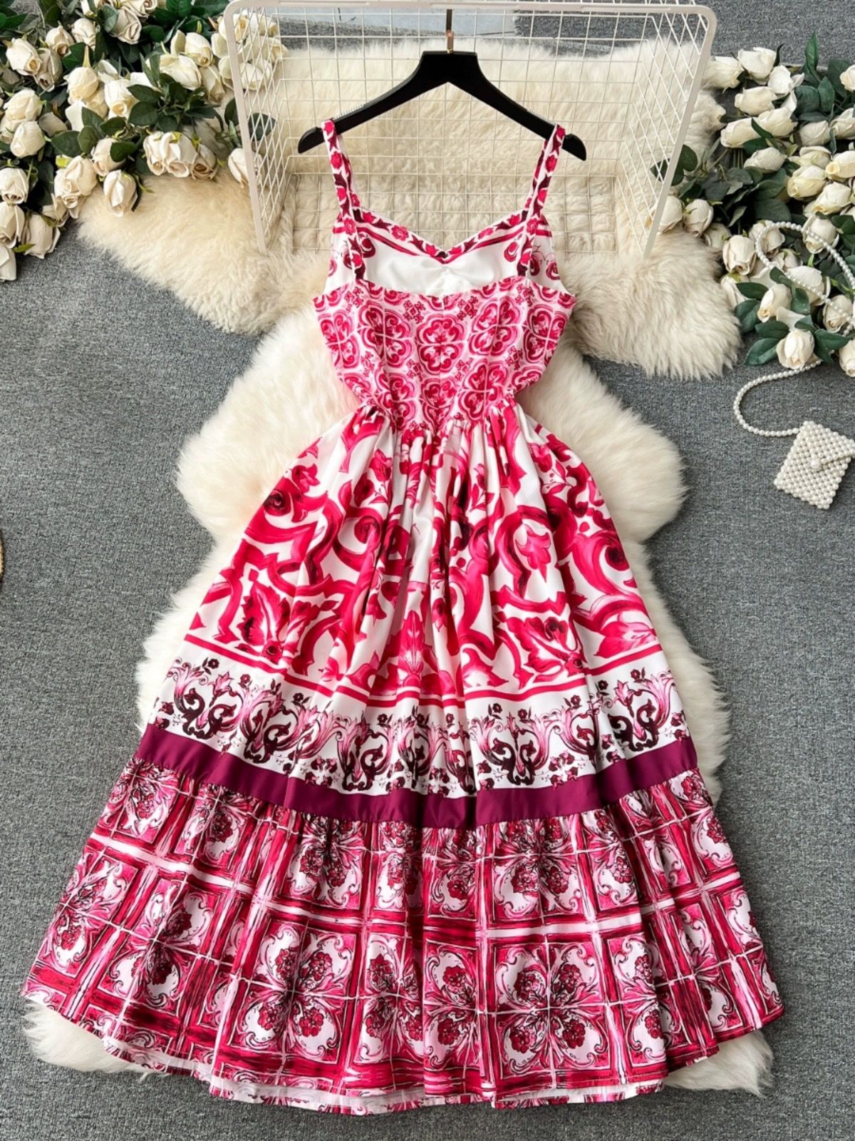 What’s the point print dress CD1051 image