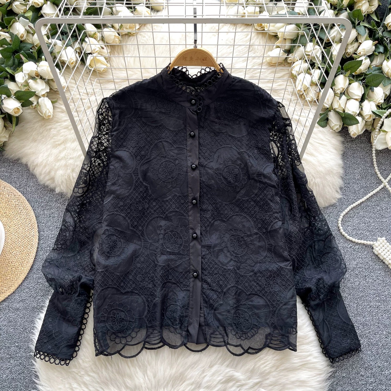 Blazing summer lace blouse BE423 image