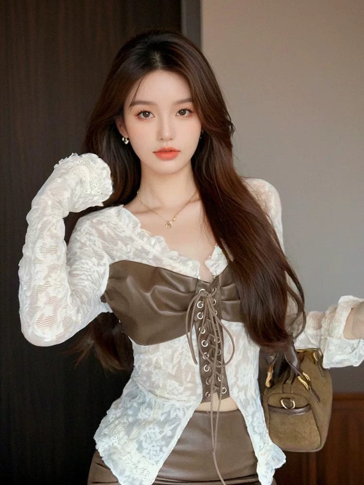 Love you everyday lace top CTO691 image