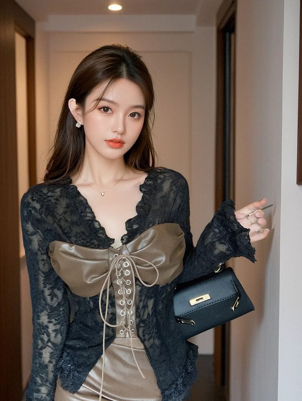 Love you everyday lace top CTO691 image