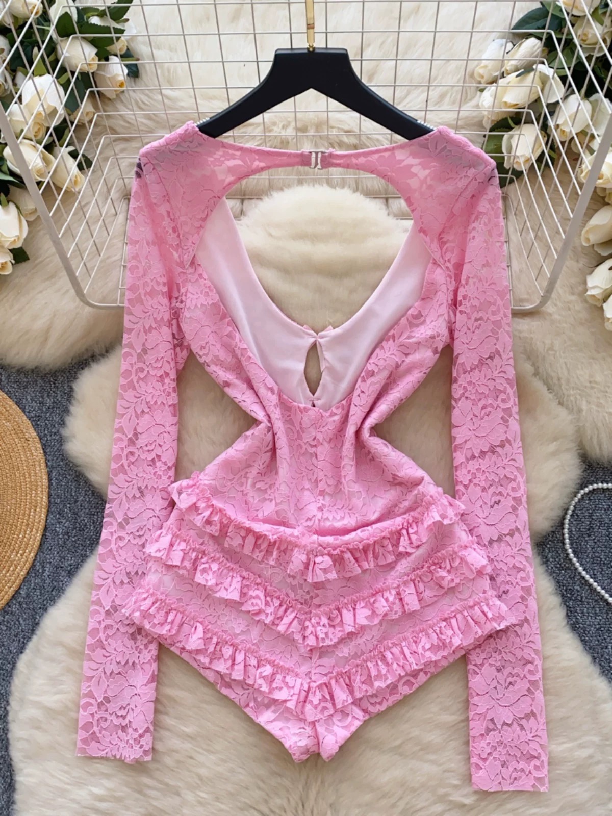 Smooth talker lace romper RJS126 image