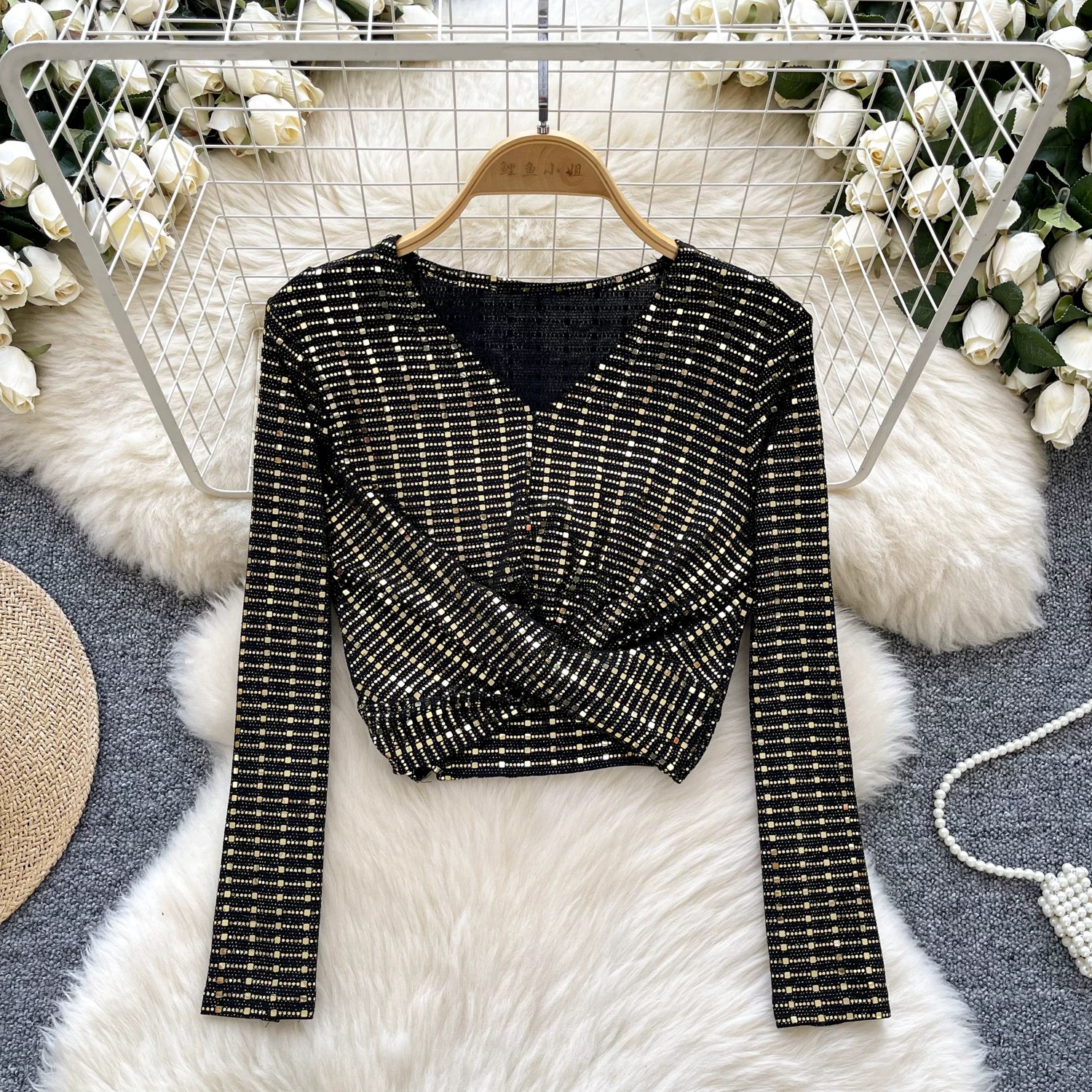 Miss high maintenance studded top CTO685 image
