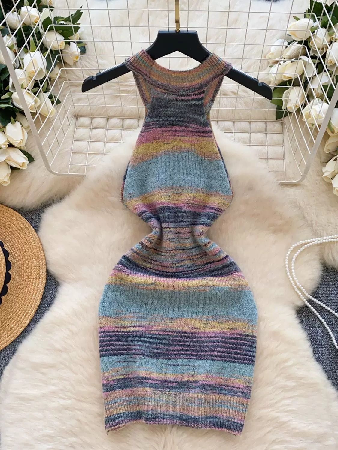 Mystical girl plaid dress KBC204 image