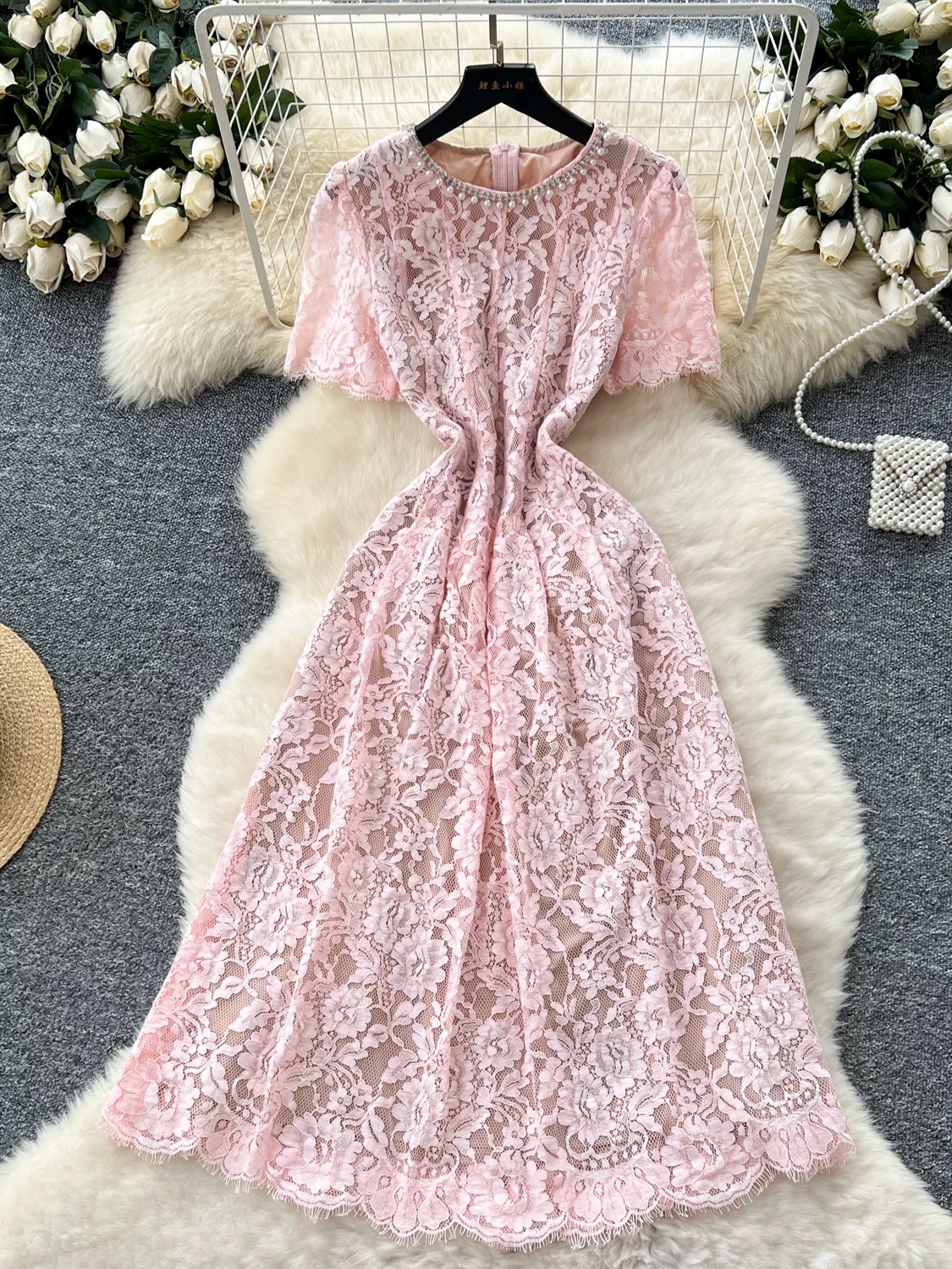 Falling for you lace dress FD1078