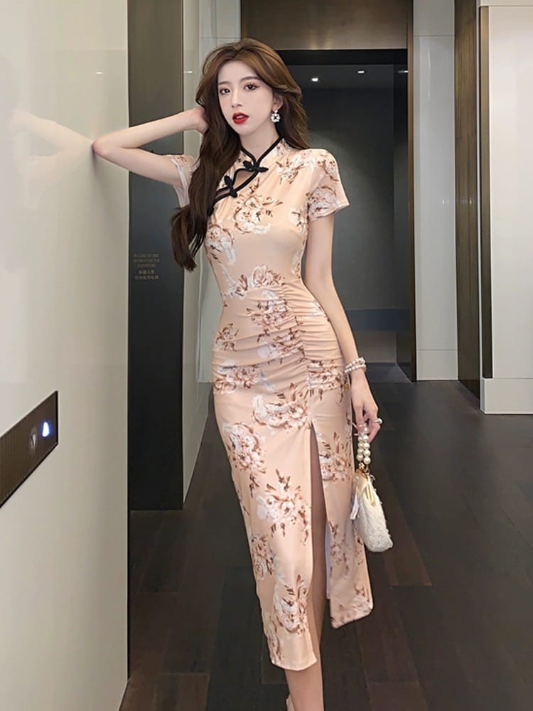 Always up to something qipao dress Q179 image