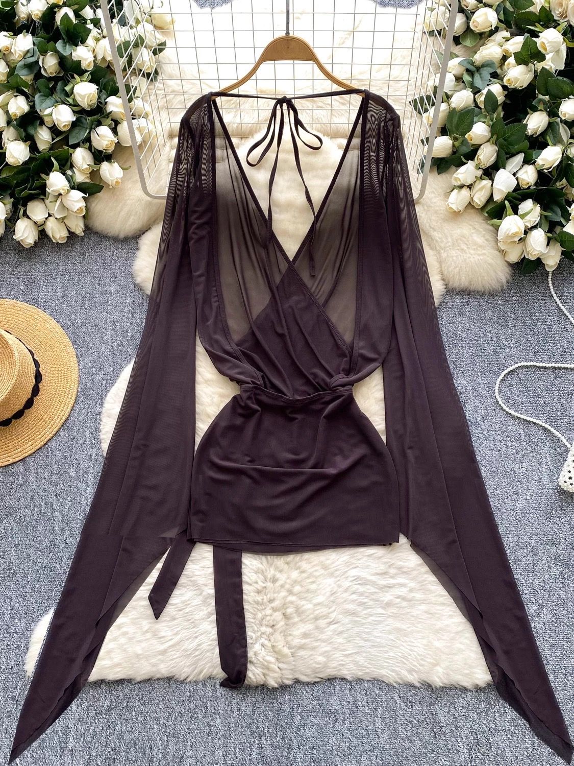 Perfect night mesh dress  CD732 image