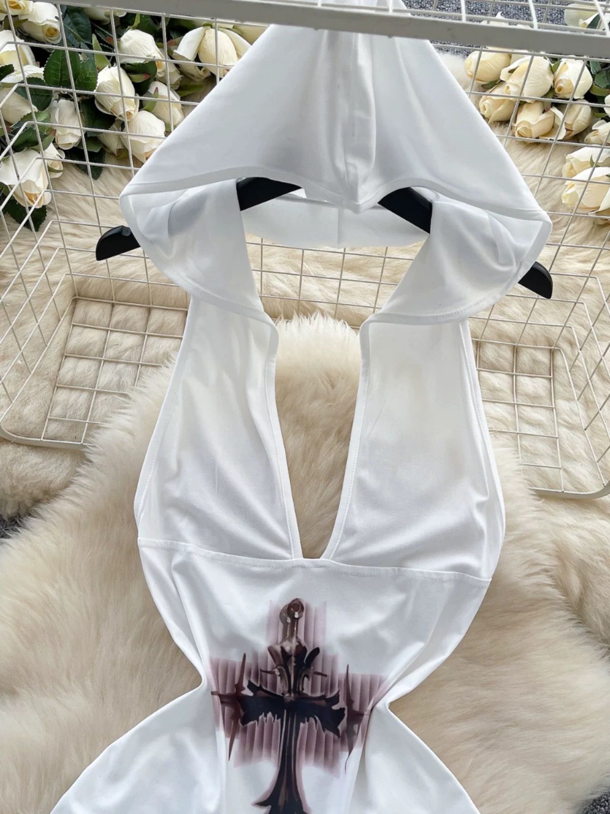 Solid abstract Halloween dress CD907 image