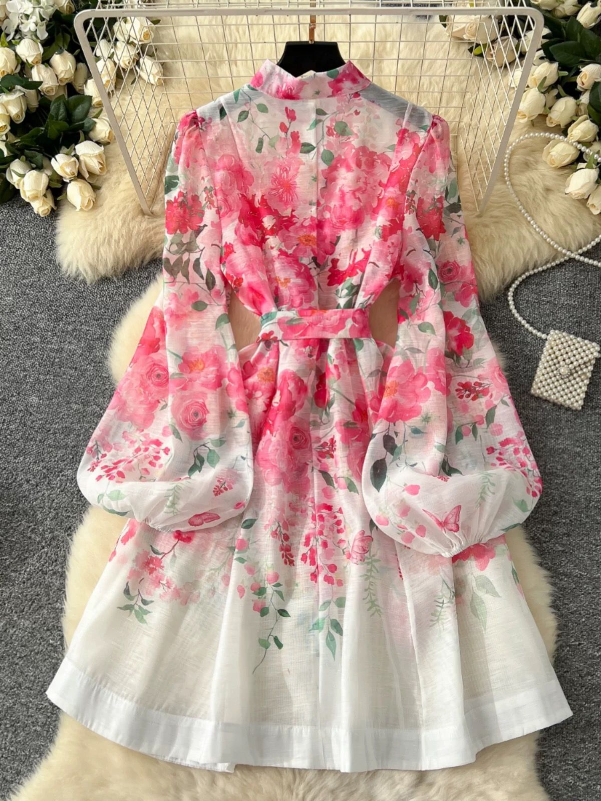 Hung up on you print dress ED170 image