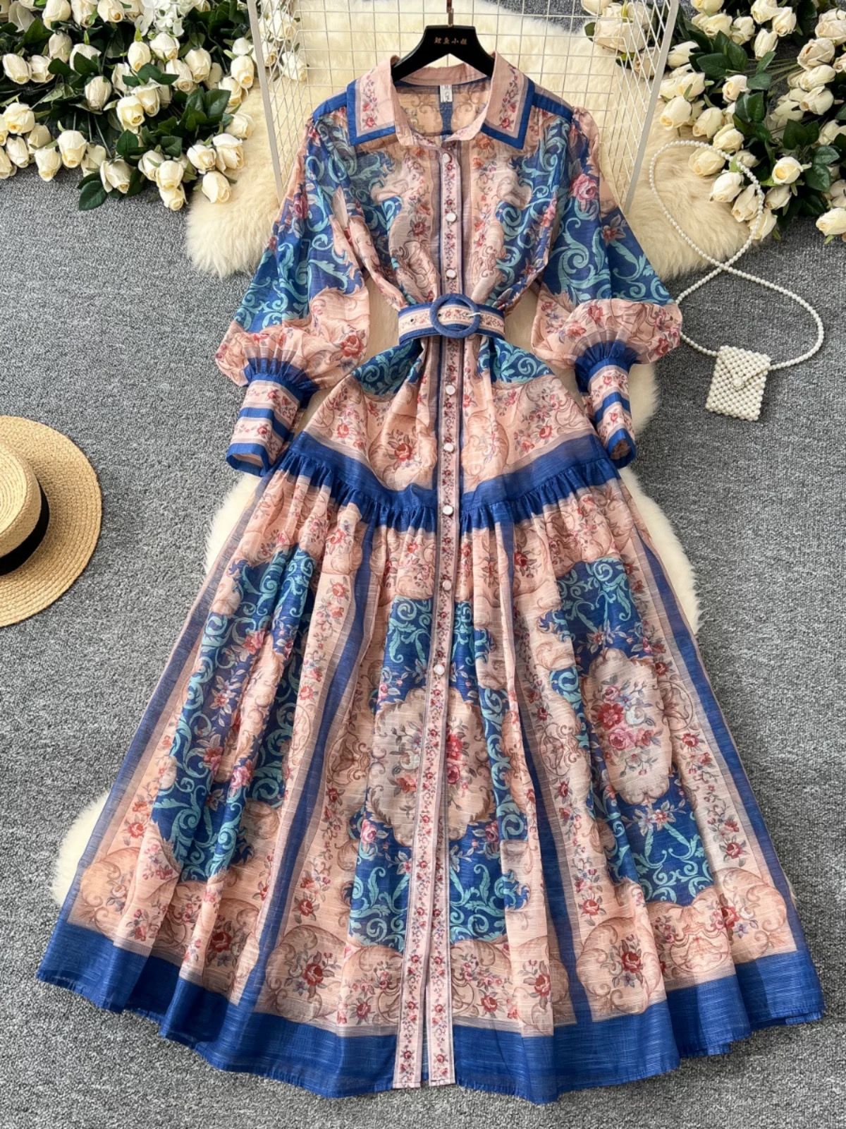 What I wanted print dress ED171 image
