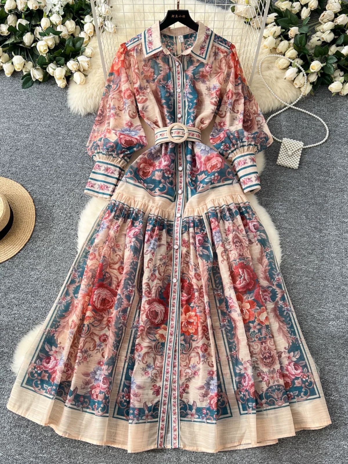 What I wanted print dress ED171 image