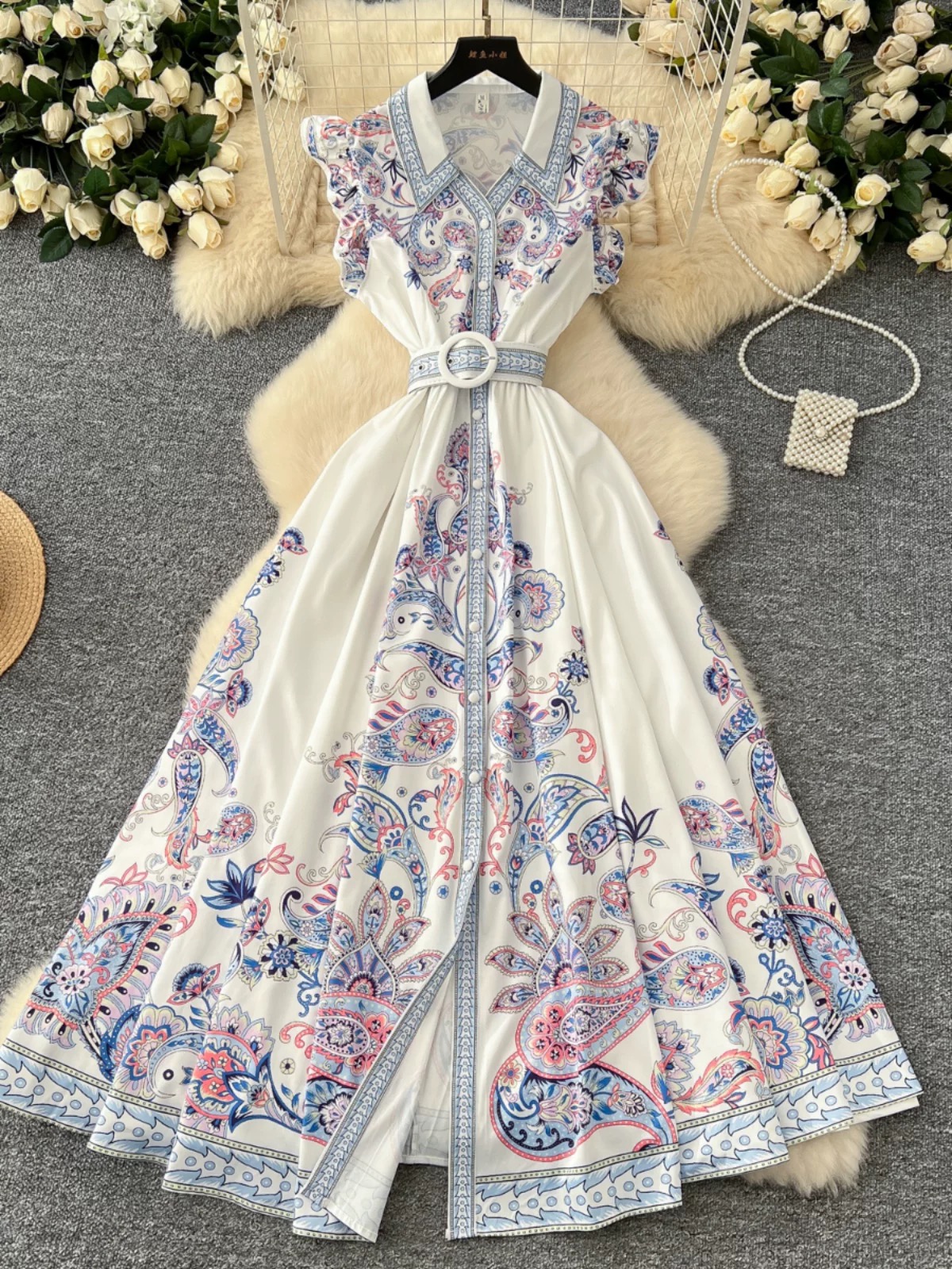 Unforgettable nights print dress ED173