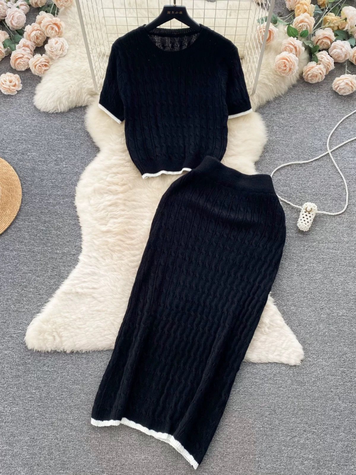 Wool on the line knitted set KTP278 image