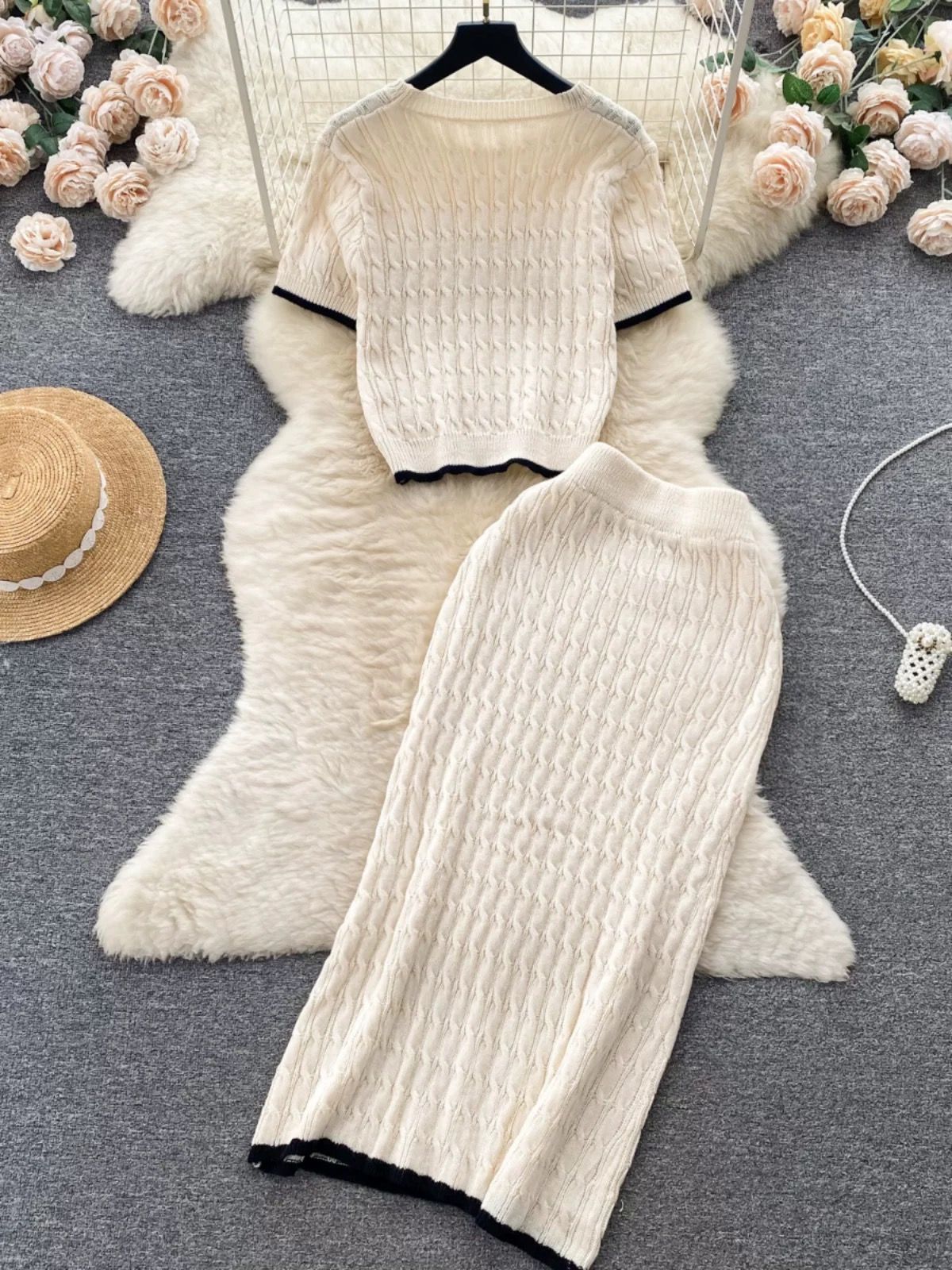 Wool on the line knitted set KTP278 image