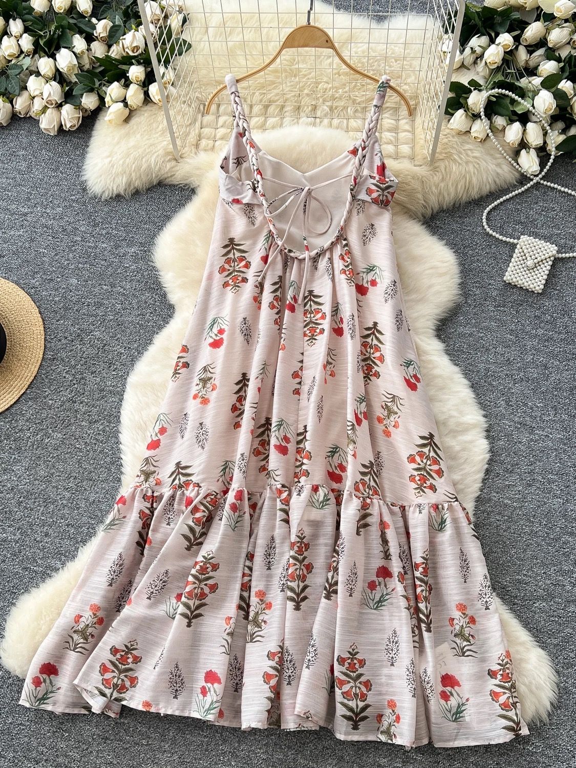 Taking slay notes floral dress CD755 image