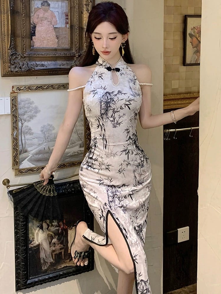 Luxury views qipao dress Q185 image