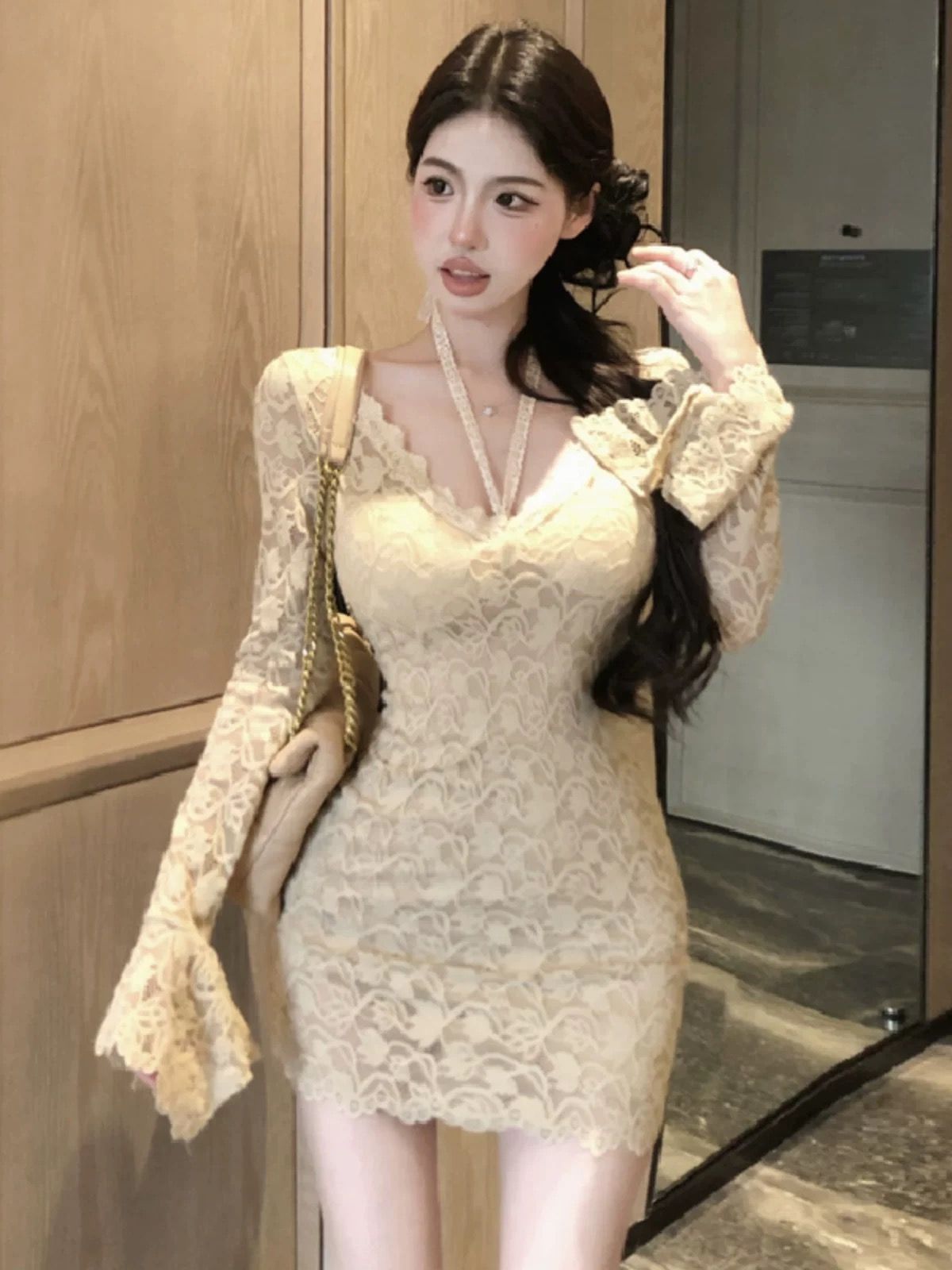 Star gazing lace dress CBC1393 image