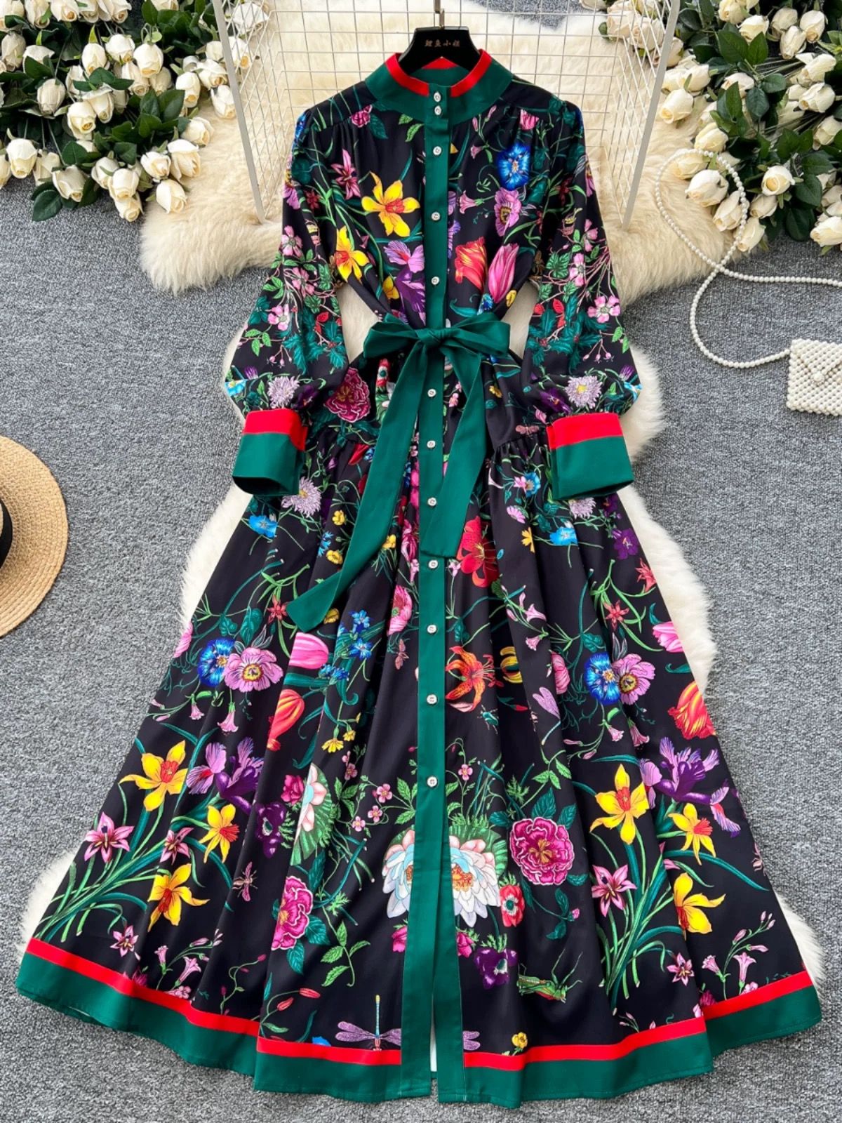 Summer stunner print dress ED184 image