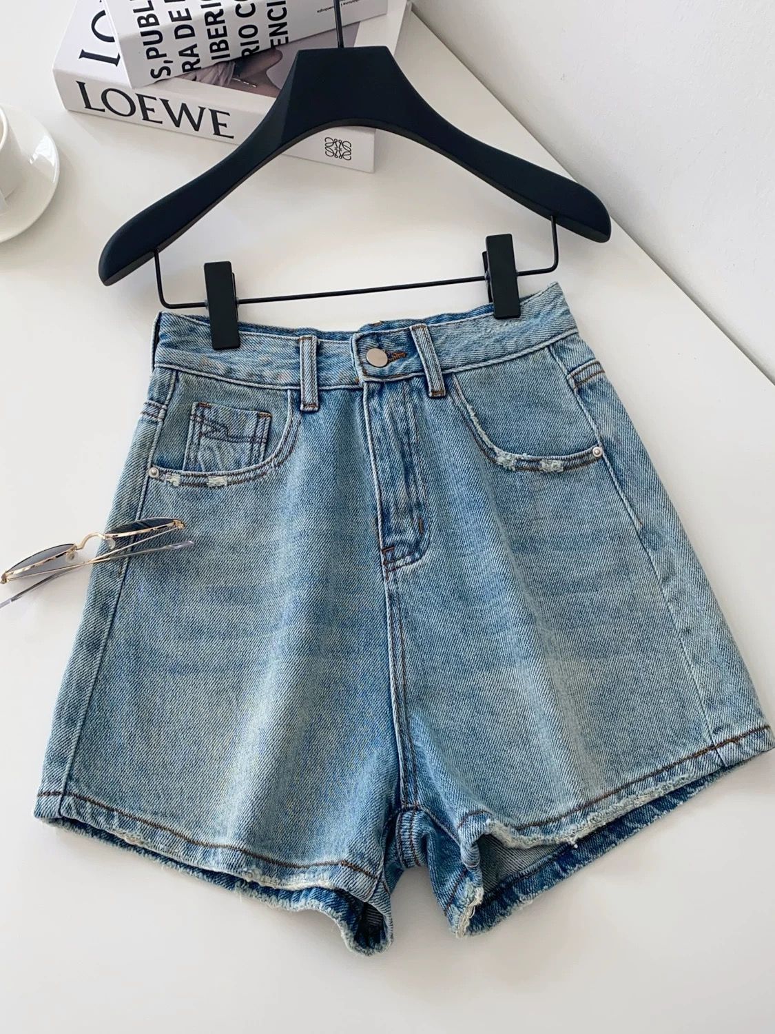 Way up denim shorts DS116 image