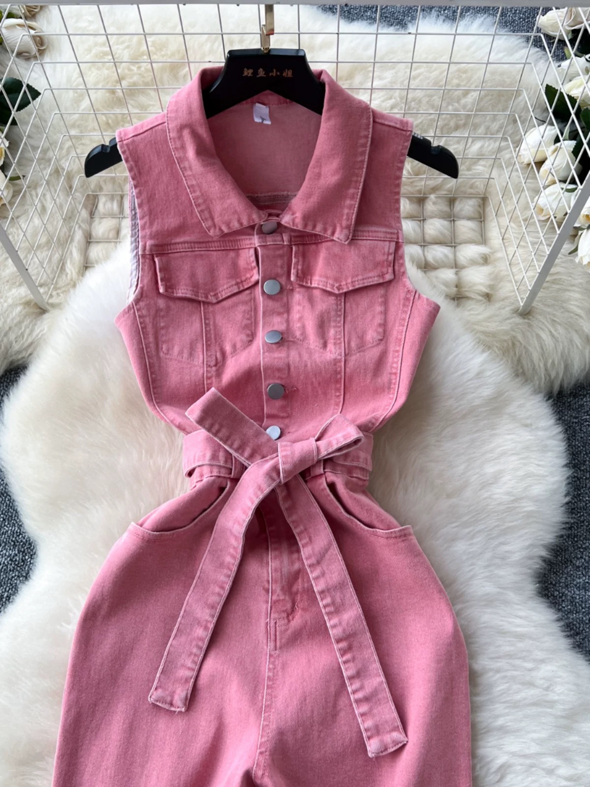 Vibrant babe denim jumpsuit DJS113 image