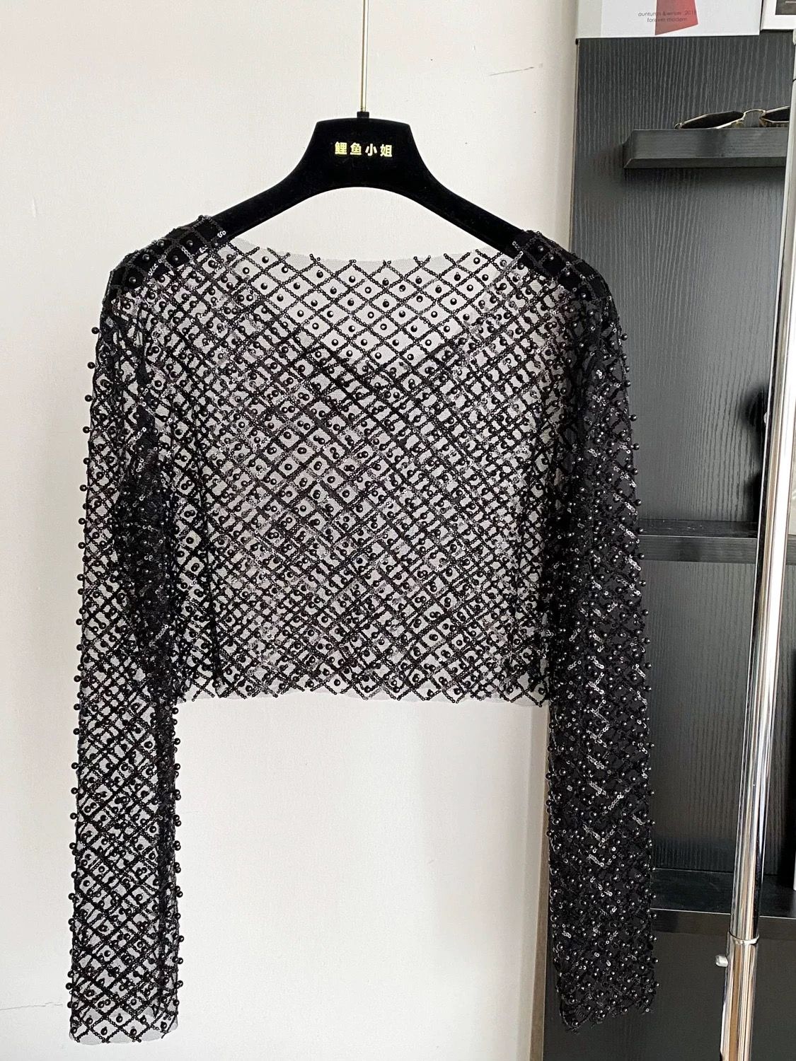 Cash rules pearls & sequin top CTO1033 image