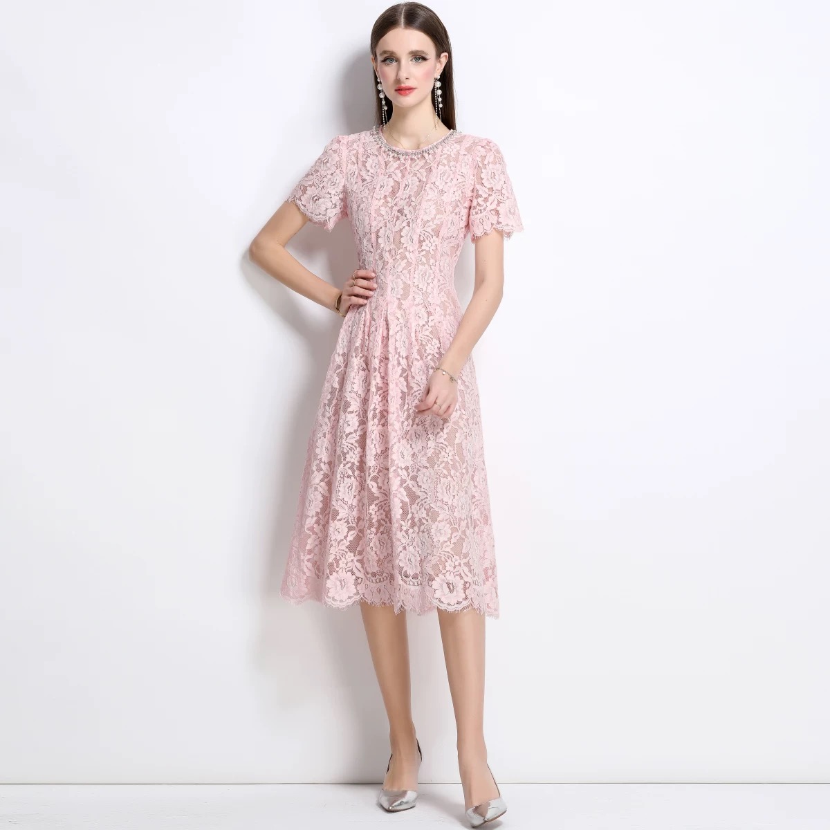 Falling for you lace dress FD1078 image