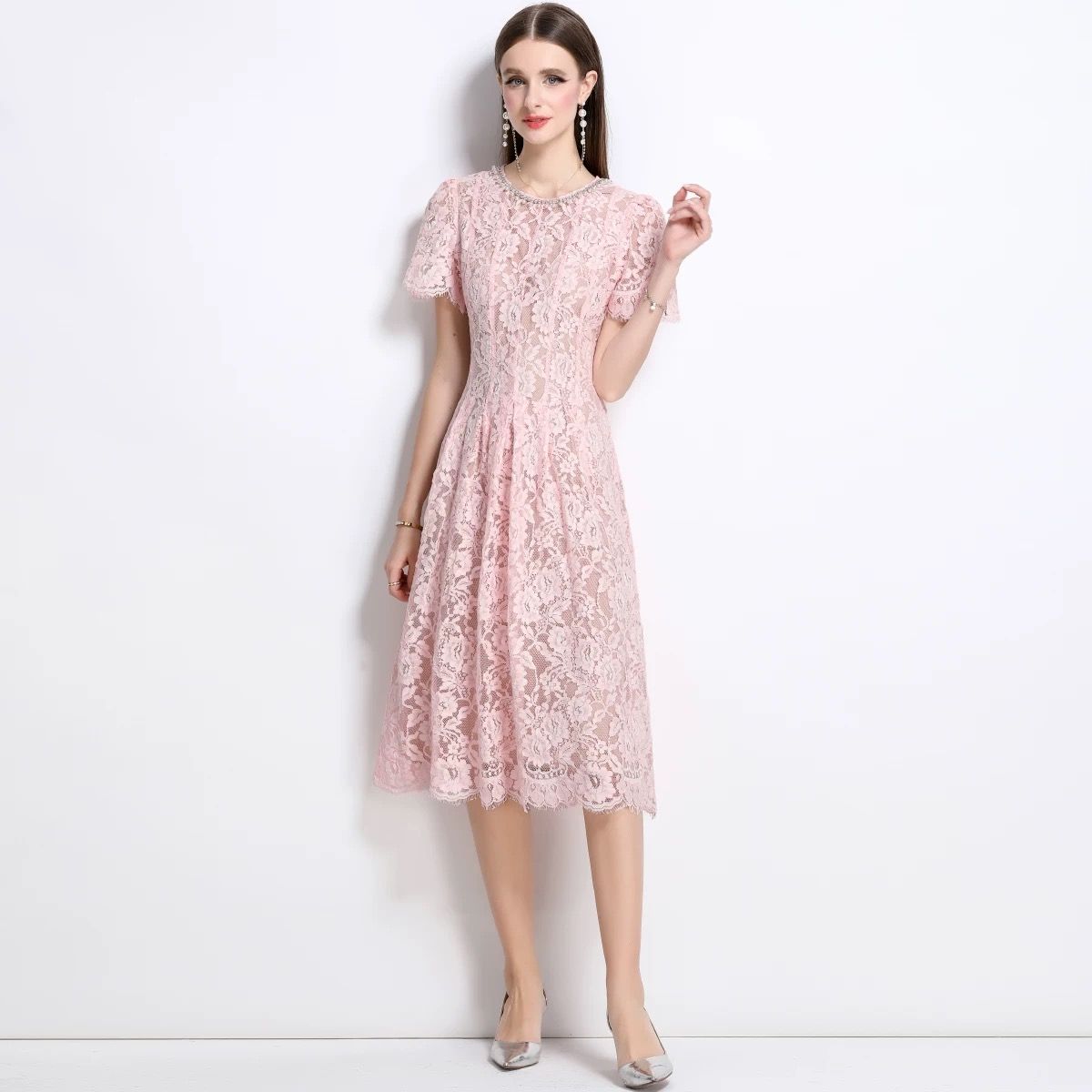 Falling for you lace dress FD1078 image