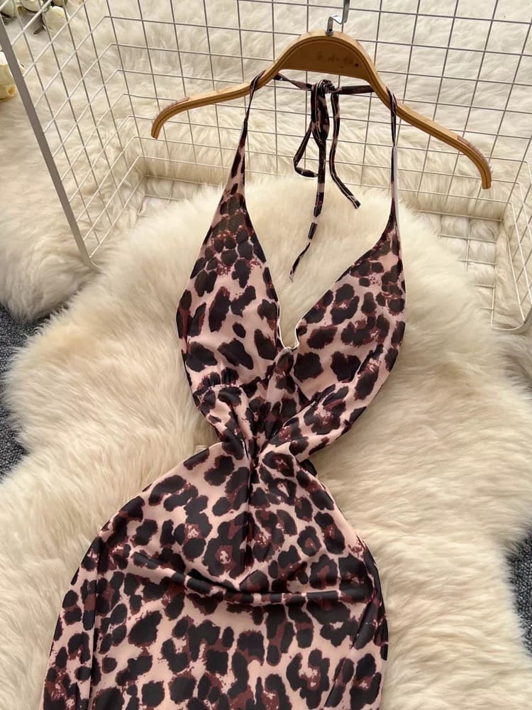 Double trouble halter dress CD785 image