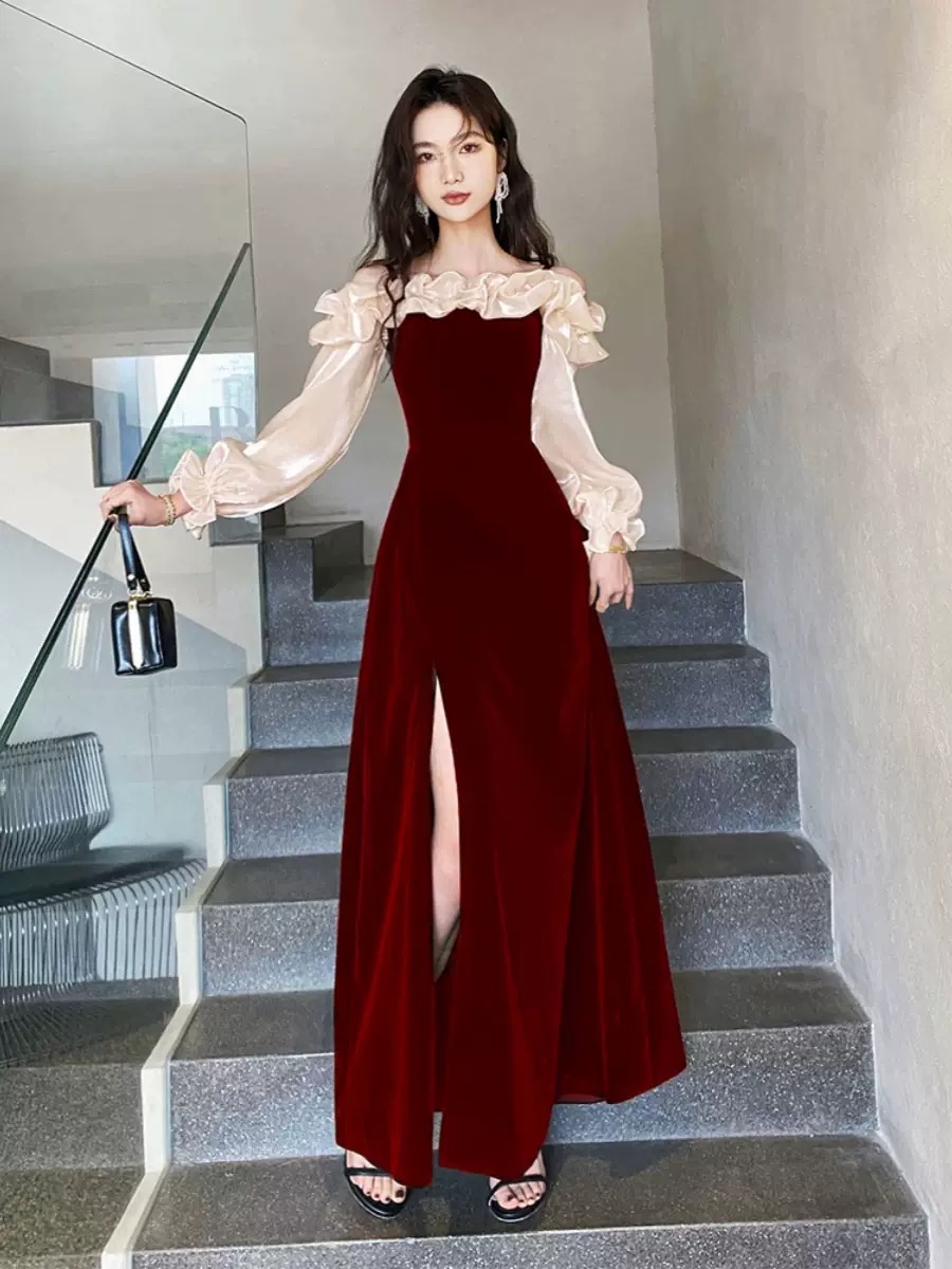 Valencia beauty velvet dress CD611 image