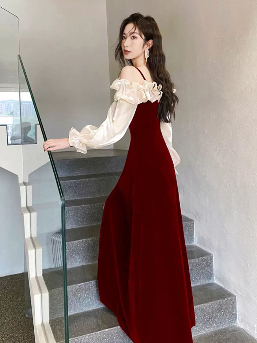Valencia beauty velvet dress CD611 image