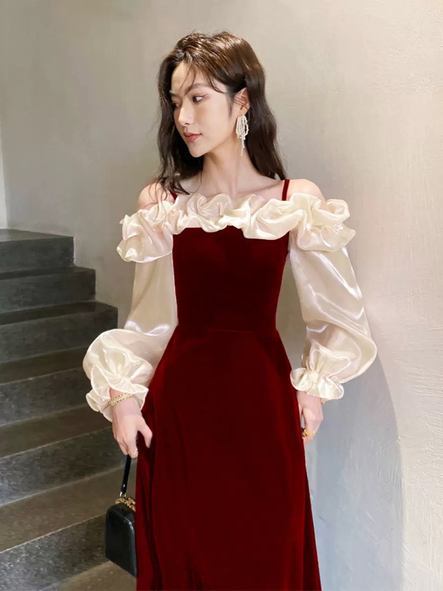 Valencia beauty velvet dress CD611 image