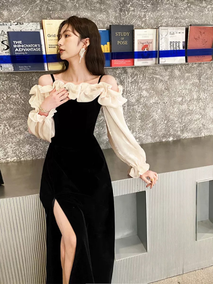 Valencia beauty velvet dress CD611 image