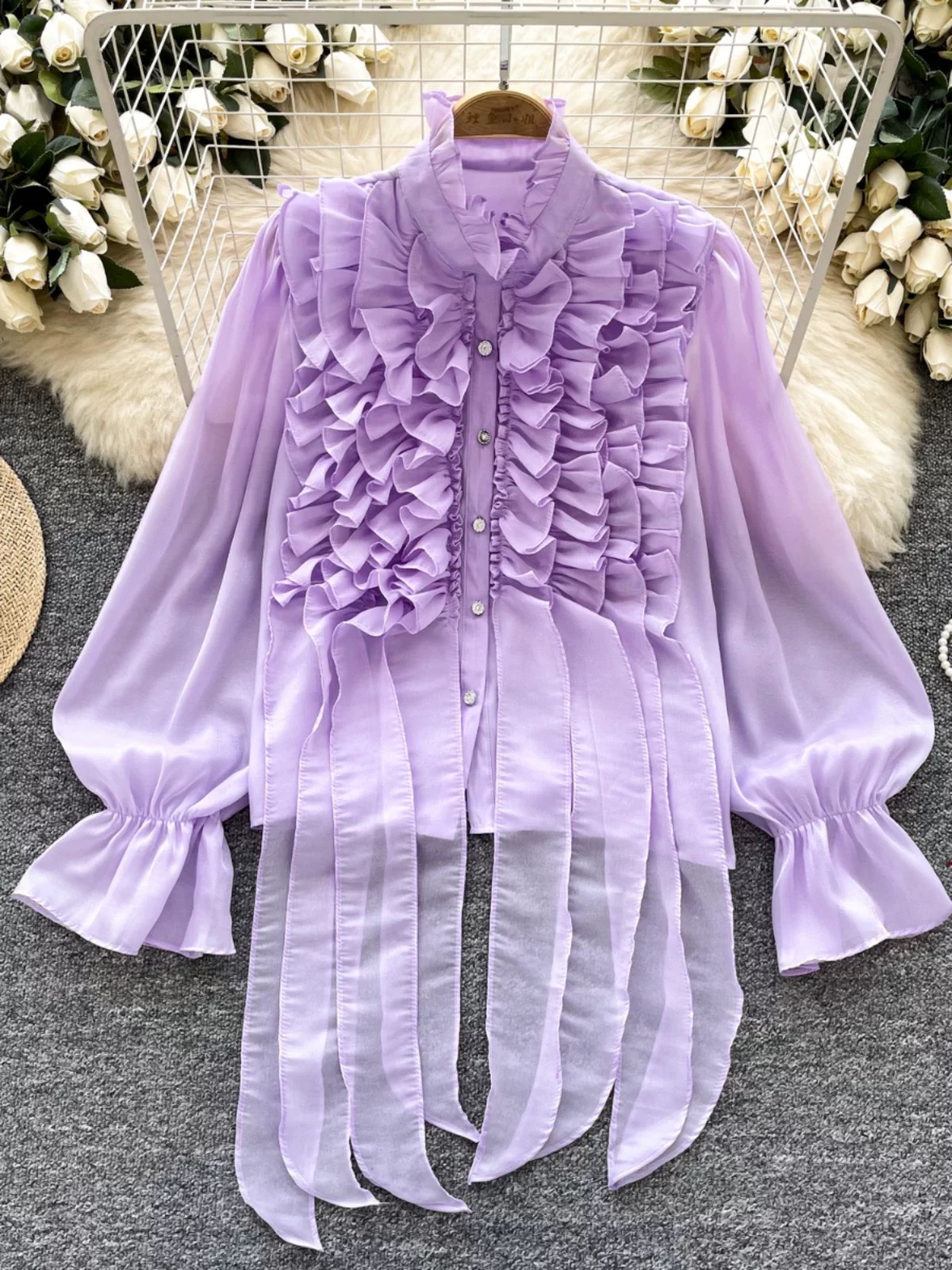 Work crush blouse BE470 image