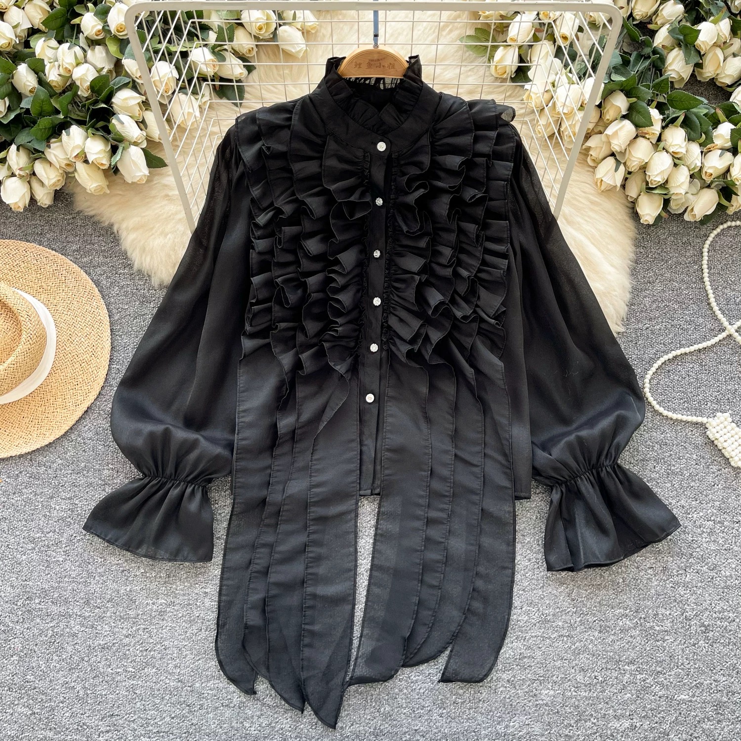 Work crush blouse BE470 image