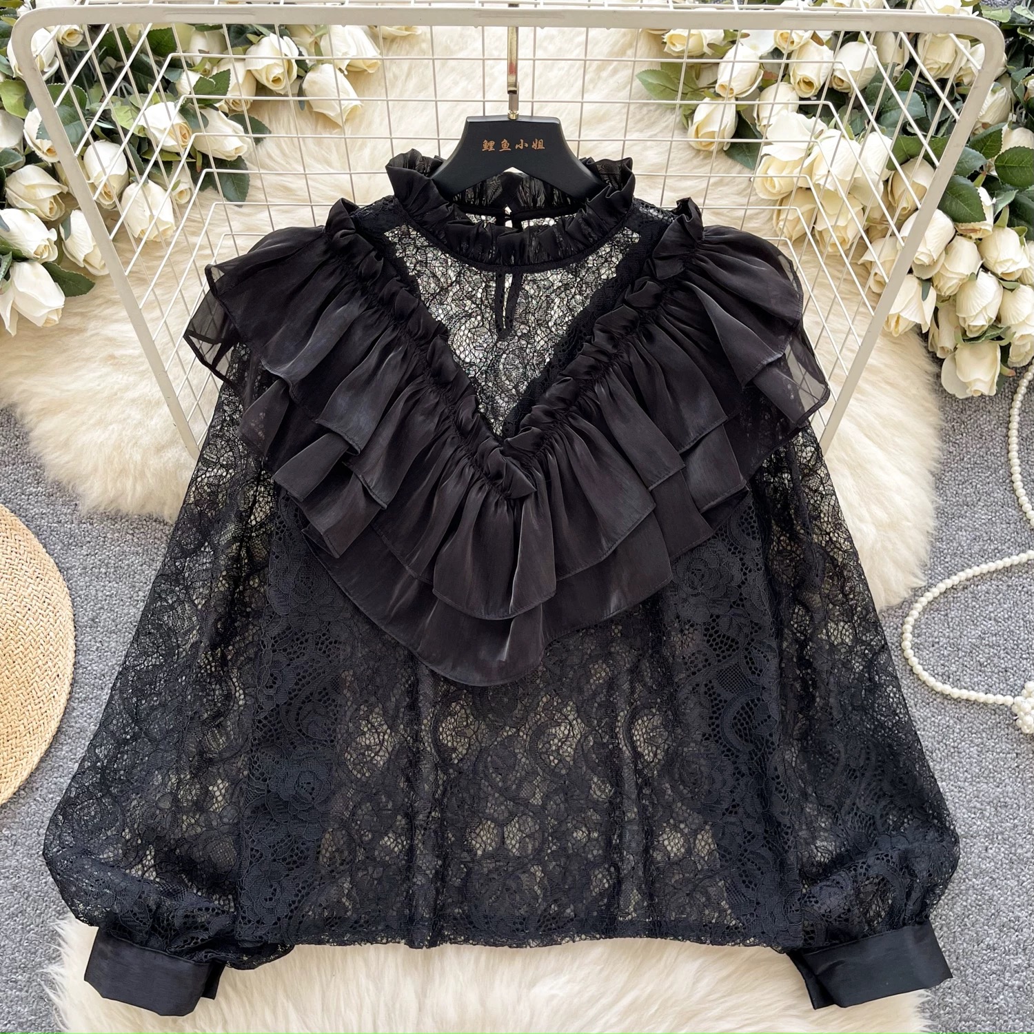 Fast slay lace blouse BE463 image