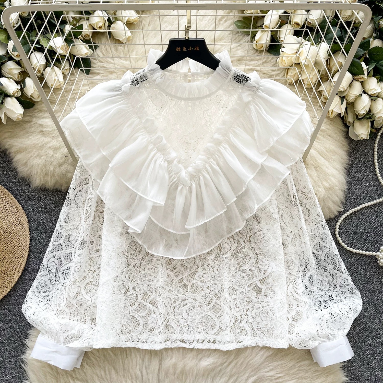 Fast slay lace blouse BE463 image