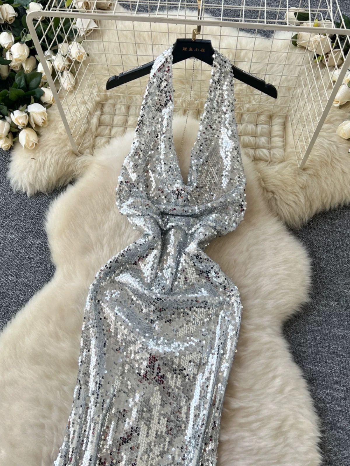 Whirlwind romance sequin dress EVD226 image