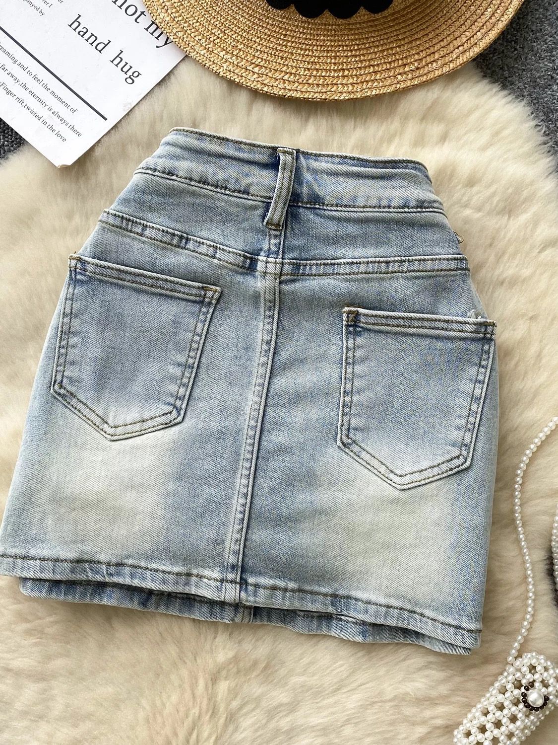 Bossed up denim skirt DS108 image