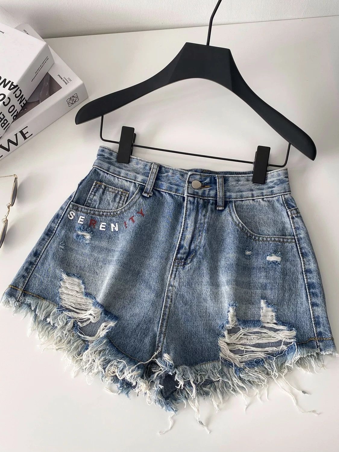 Believe in you denim shorts DS120 image