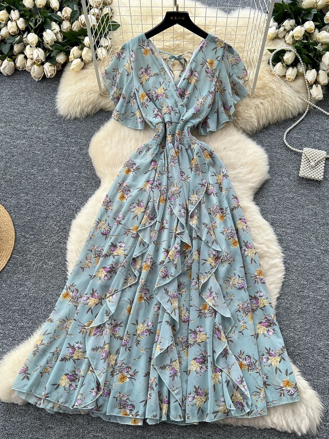 Ariel fireworks print dress CD15 image