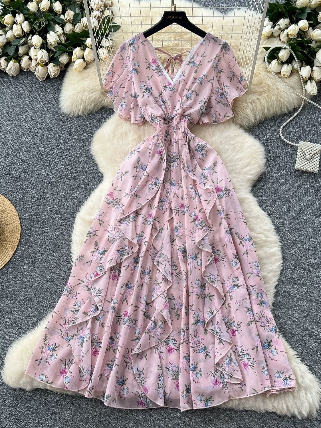 Ariel fireworks print dress CD15 image