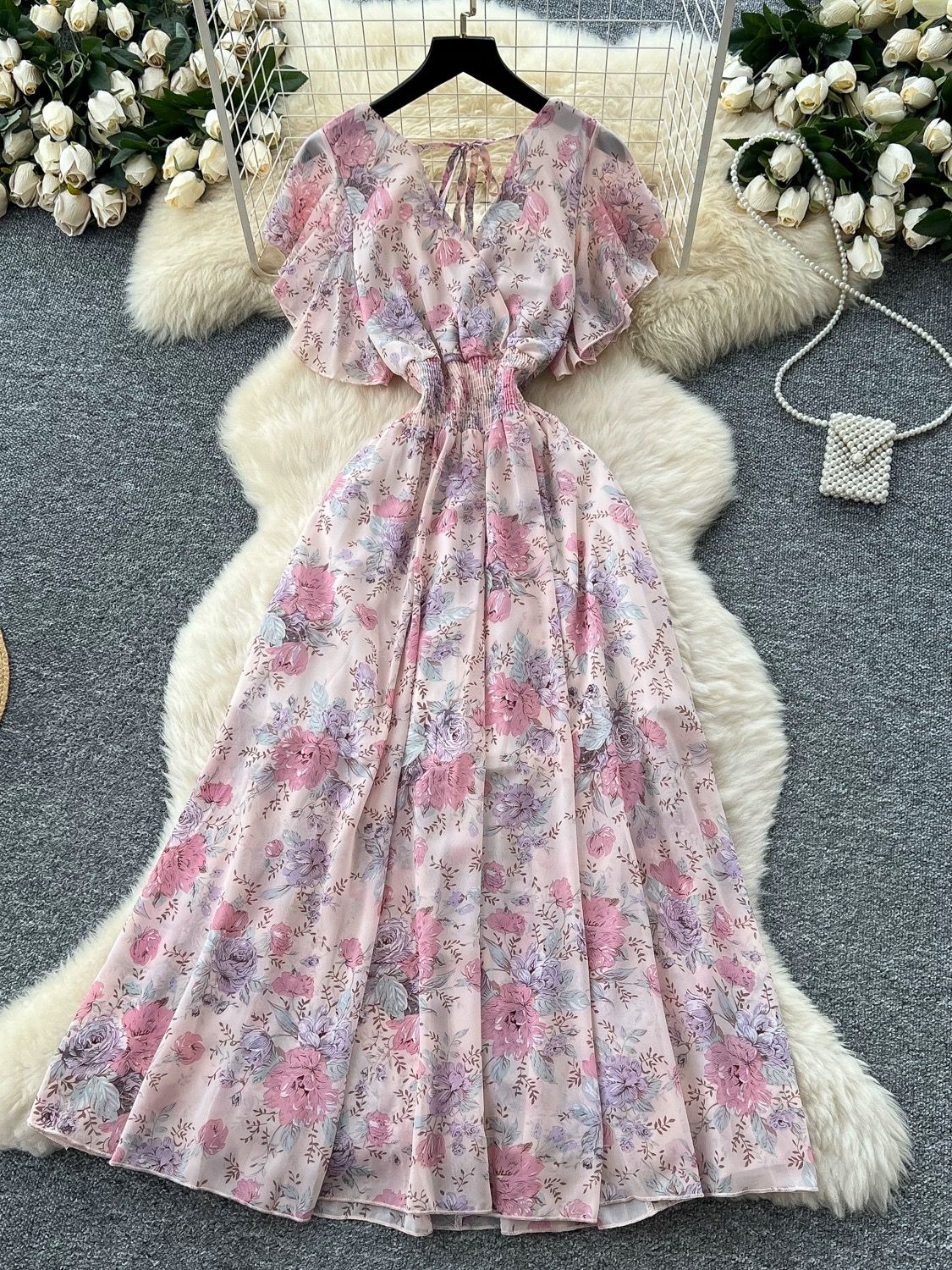 Ariel fireworks print dress CD15 image