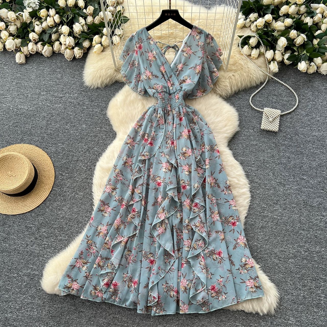 Ariel fireworks print dress CD15 image