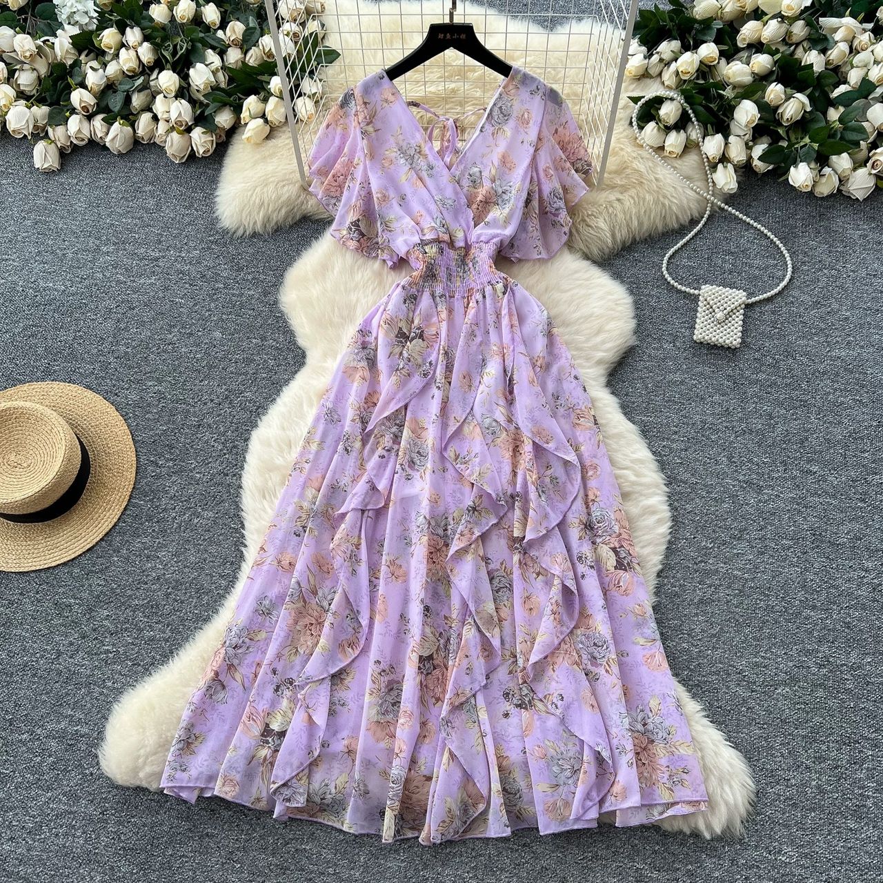 Ariel fireworks print dress CD15 image