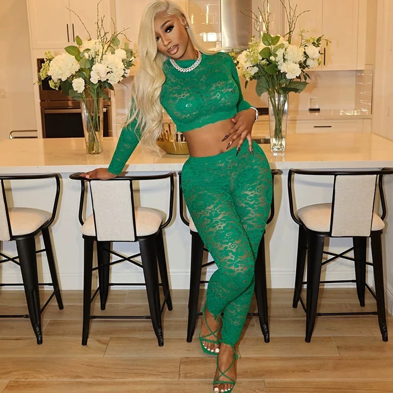 Malibu vibes lace set FTP188 image